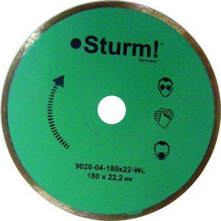 Алмазний диск безперервний. Sturm d=115 мм 9020-04-115x22-WC