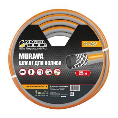 Шланг для полива MASTERTOOL "MURAVA" 3/4" 25 м серый 92-1062