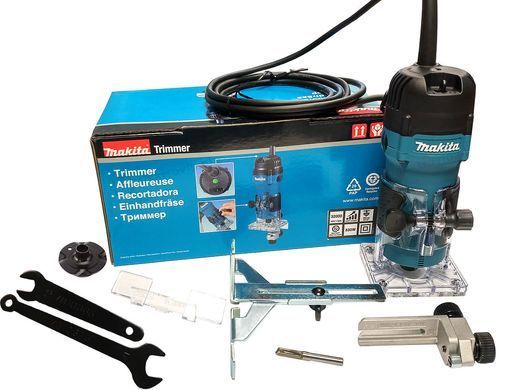 Фрезер Makita 3711, 530 Вт, 32000 об/мин, 6 мм, 1.7 кг