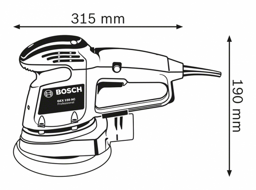 Шліфмашина эксцентрикова Bosch GEX 34-151