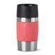 Термочашка Tefal Compact Mug, 300мл, диам72, t холл. 6г, гар.3г, нерж.сталь+пластик, красный
