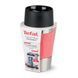 Термочашка Tefal Compact Mug, 300мл, диам72, t холл. 6г, гар.3г, нерж.сталь+пластик, красный
