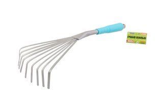 Граблі віялові MASTERTOOL з пластиковою ручкою 9 зубів 400х135 мм 14-6184