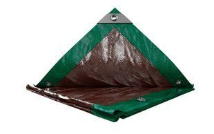 Тент універсальний MASTERTOOL TARPAULIN 4 &times; 6 м двосторонній 130 г/м&sup2; Green/Brown 89-4406