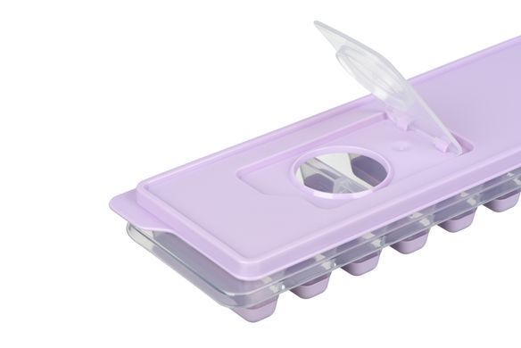 Форма для льоду з кришкою Ardesto Fresh Stick, 27х9.5х3.8см, силікон, пластик, ліловий