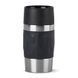 Термочашка Tefal Compact Mug, 300мл, диам72, t холл. 6г, гар.3г, нерж.сталь+пластик, черный