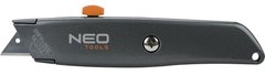 Нож Neo Tools, сегментированное лезвие 18мм, 155мм, металлический корпус