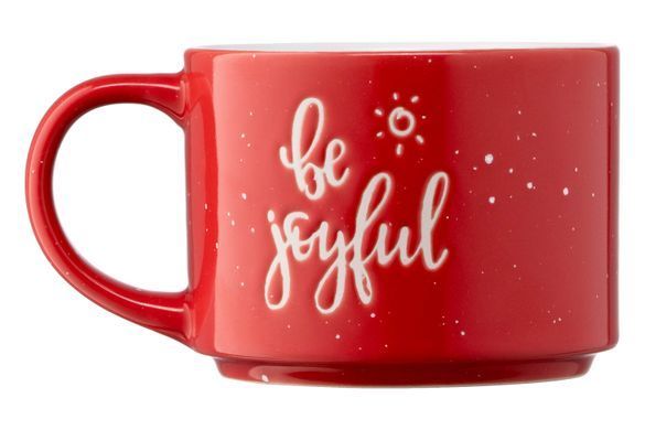 Чашка Ardesto Be joyful, 330 мл, красная, керамика