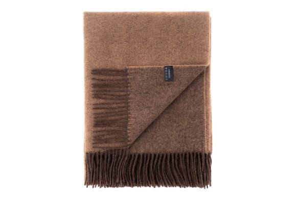 Плед Ardesto Leonardo Doubleface, 140x200см, 100% шерсть, шоколад-беж