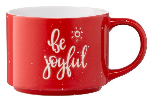 Чашка Ardesto Be joyful, 330 мл, красная, керамика
