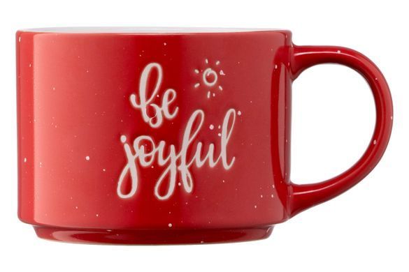 Чашка Ardesto Be joyful, 330 мл, красная, керамика