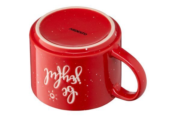 Чашка Ardesto Be joyful, 330 мл, красная, керамика