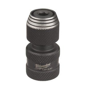 Переходник ударный ShW MILWAUKEE, с квадрата 1/4'' на 1/4'' Hex