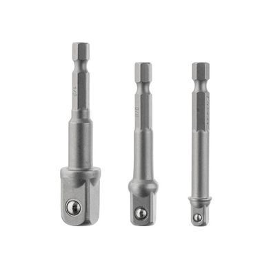 Набір перехідник з Hex 1/4 "на квадрат 1/4", 3/8 ", 1/2" під шурупокрут, CR-V INTERTOOL VT-0235