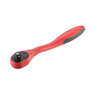 Рукоятка з храповим механізмом на 72 зубця&nbsp;1/2" вигнута CrV (професійна) INTERTOOL HT-2109