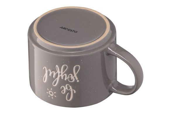 Чашка Ardesto Be joyful, 330 мл, сіра, кераміка