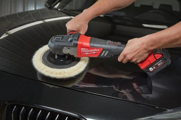 Машина полірувальна кутова акумуляторна безщіткова MILWAUKEE M18 FAP180-0, діаметр 180мм (полірувальна платформа, пилезахисний е