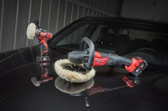 Машина полірувальна кутова акумуляторна безщіткова MILWAUKEE M18 FAP180-0, діаметр 180мм (полірувальна платформа, пилезахисний е