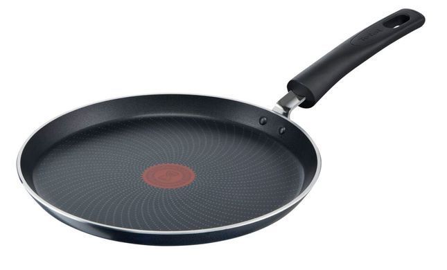 Сковорода Tefal Generous Cook для блинов, 25 см, покрытие Titanium, индукция, Thermo-Spot, алюм., черный