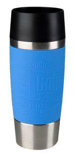 Термочашка Tefal Travel Mug, 360мл, диам60, t холл. 8г, гар.4г, нерж.сталь+пластик, голубой