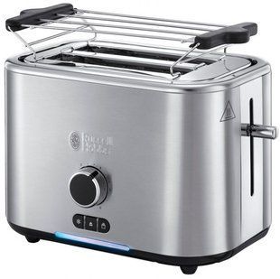 Тостер Russell Hobbs VELOCITY, 2400Вт, нержавіюча сталь, піддон для крихт, підігрів, нержав