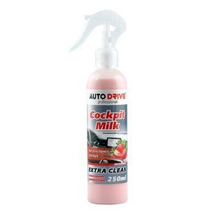 Полироль-молочко AutoDrive Cockpit Milk Клубника, 250мл