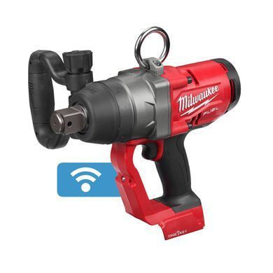 Гайковерт аккумуляторный бесщеточный 1'' MILWAUKEE, M18 ONEFHIWF1-0X, 2400Нм, с кольцом (каркас, HD кейс)