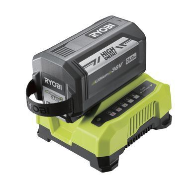 Набор аккумуляторов + быстрозарядное устройство Ryobi RY36BC60A-160, MAX POWER 36 В, 6.0Ач HIGH ENERGY&trade; Lithium+