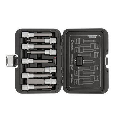 Набір біт HEX 1/2" 4-17, 100 мм, S2, STORM INTERTOOL ET-8406