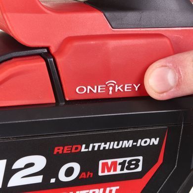 Гайковерт аккумуляторный бесщеточный 1'' MILWAUKEE, M18 ONEFHIWF1-0X, 2400Нм, с кольцом (каркас, HD кейс)