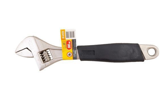 Ключ розвідний MASTERTOOL 300 мм 0-35 мм з обгумованою ручкою 76-0124