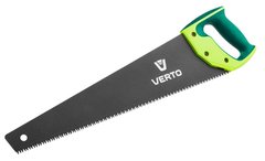 Ножовка по дереву Verto, закаленные зубцы с трехгранной заточкой, 7TPI, 450мм, чехол