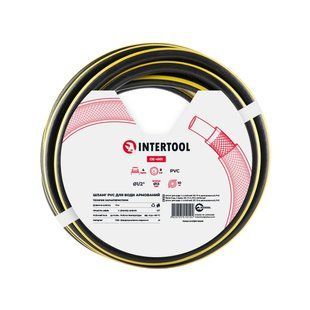 Шланг для воды 4-х слойный, 1/2", 10 м, армированный, PVC INTERTOOL GE-4101