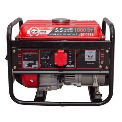 Генератор бензиновий потужність 1200 Вт INTERTOOL DT-1111