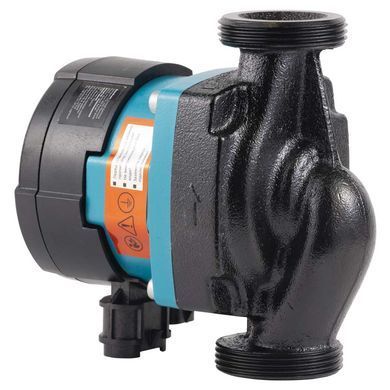 Насос циркуляционный энергосберегающий 5-60Вт Hmax 8м Qmax 63л/мин &Oslash;1&frac12;" 130мм + гайки &Oslash;1" AQUATICA GPA25-8/130 III (774062)