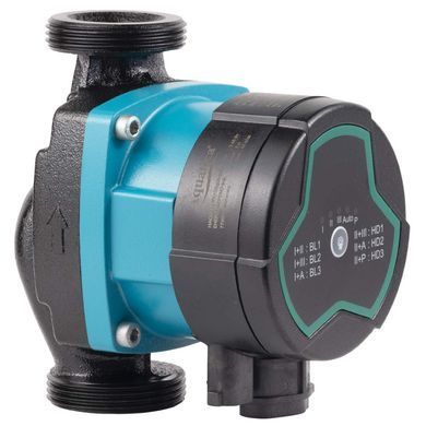 Насос циркуляционный энергосберегающий 5-60Вт Hmax 8м Qmax 63л/мин &Oslash;1&frac12;" 130мм + гайки &Oslash;1" AQUATICA GPA25-8/130 III (774062)