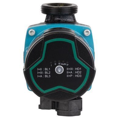 Насос циркуляционный энергосберегающий 5-60Вт Hmax 8м Qmax 63л/мин &Oslash;1&frac12;" 130мм + гайки &Oslash;1" AQUATICA GPA25-8/130 III (774062)