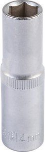 Насадка торцева 6-гранна подовжена MASTERTOOL 1/2" 14 мм CRV 78-0514