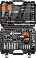 Набір інструменту Neo Tools, 150 од., 1/2", 1/4", торцеві головки, Ключі, кейс