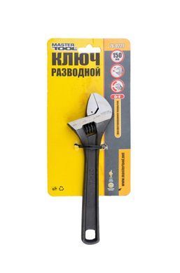 Ключ розвідний MASTERTOOL 150 мм 0-20 мм Cr-V фосфатований 76-0221