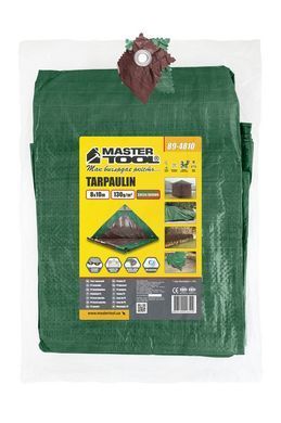 Тент универсальный MASTERTOOL TARPAULIN 8&times;10 м двухсторонний 130 г/м&sup2; Green/Brown 89-4810