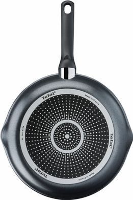Сковорода з кришкою Tefal Day by Day, 24см, з кришкою, алюміній, бакеліт, скло, чорний