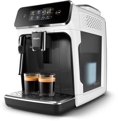 Кавомашина Philips Series 2300, 1.8л, зерно+мелена, дисплей, авторецептів -2, білий