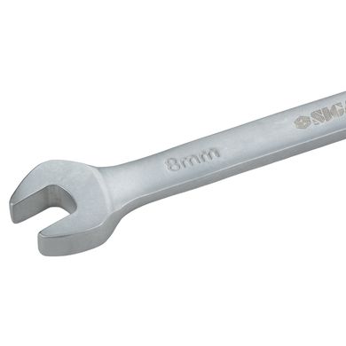 Ключ рожково-накидной трещоточный 8мм CrV satine SIGMA (6022081)