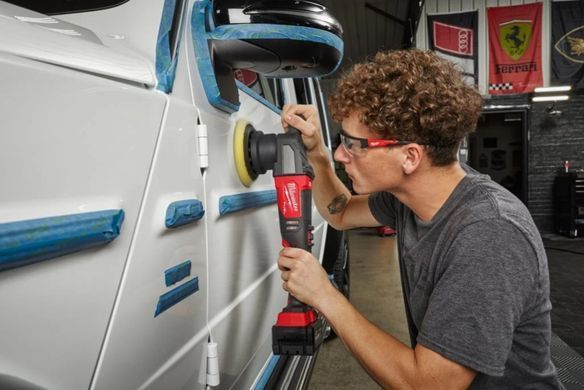 Машина полірувальна ексцентрикова акумуляторна безщіткова MILWAUKEE, M18 FUEL FROP15-0X, діаметр 125мм (каркас, HDкейс)