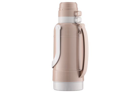 Термос Ardesto Gemini Gourmet, 3200мл, пластик, боросилікатне скло, коричневий