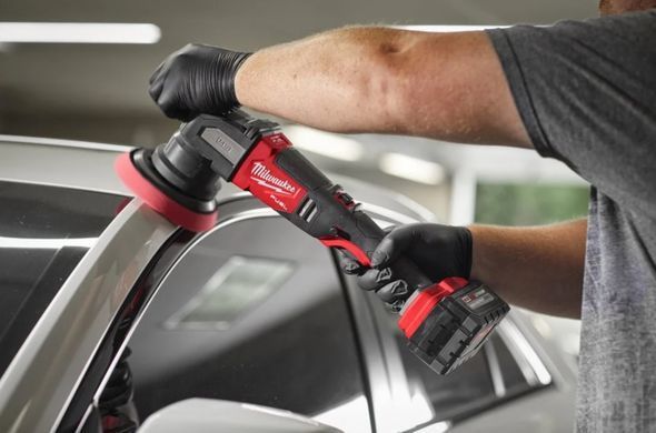 Машина полірувальна ексцентрикова акумуляторна безщіткова MILWAUKEE, M18 FUEL FROP15-0X, діаметр 125мм (каркас, HDкейс)