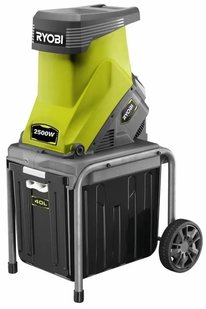 Подрібнювач садовий Ryobi RSH2545B, 2500 Вт, 45мм, 40л, ніж