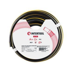 Шланг для води чотиришаровий, 1/2", 30 м, армований, PVC INTERTOOL GE-4105