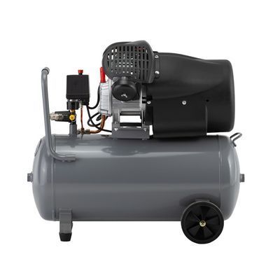 Компрессор 50 л, 2.23 кВт, 220 В, 10 атм, 354 л/мин, 2 цилиндра INTERTOOL PT-0004